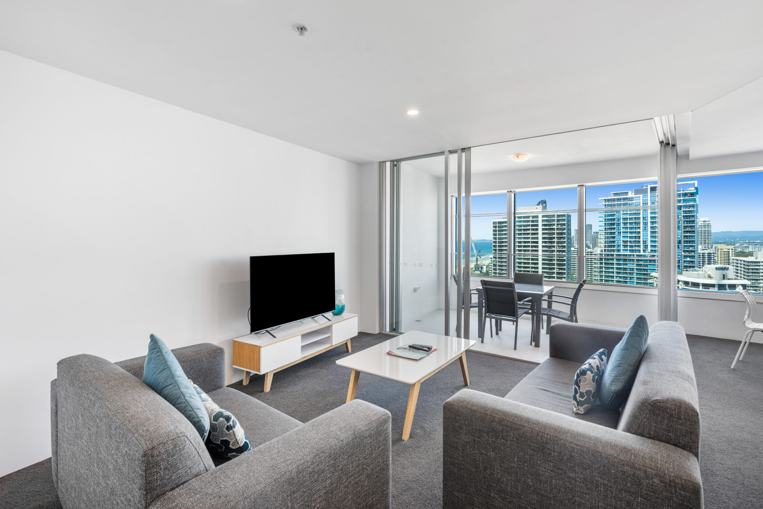 One Bedroom Spa Living Room